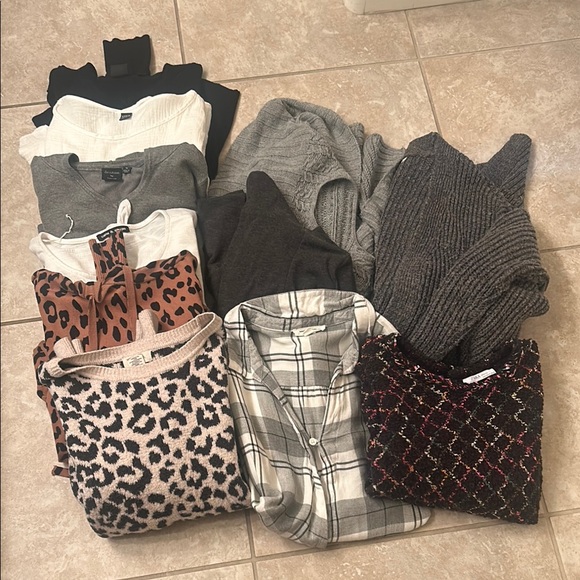Zara Tops - 11 Piece Bundle Stylish Sweater and Top Collection Medium Size